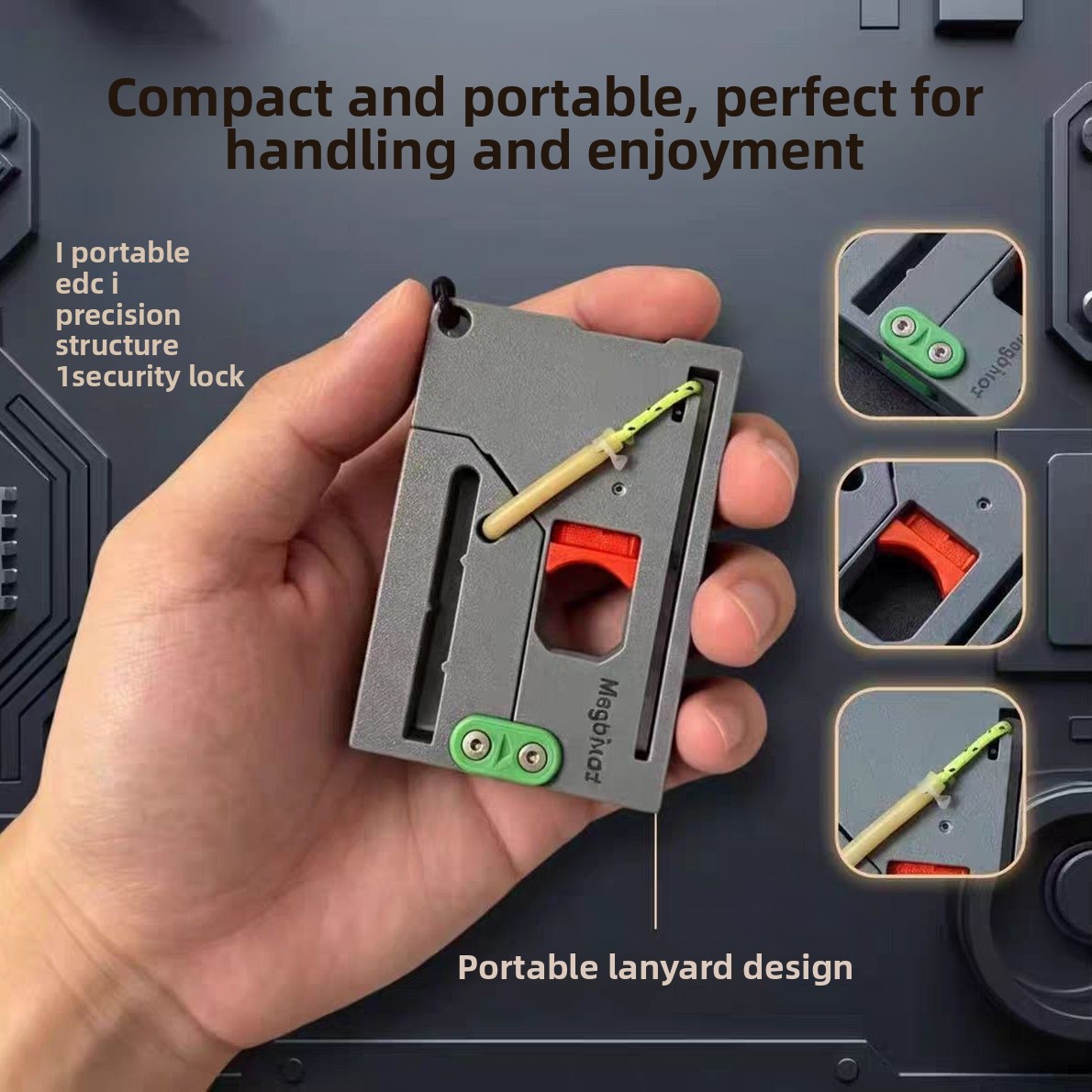 Edc Carry Card - Портативная складная рогатка MagaPivot Card Slingshot