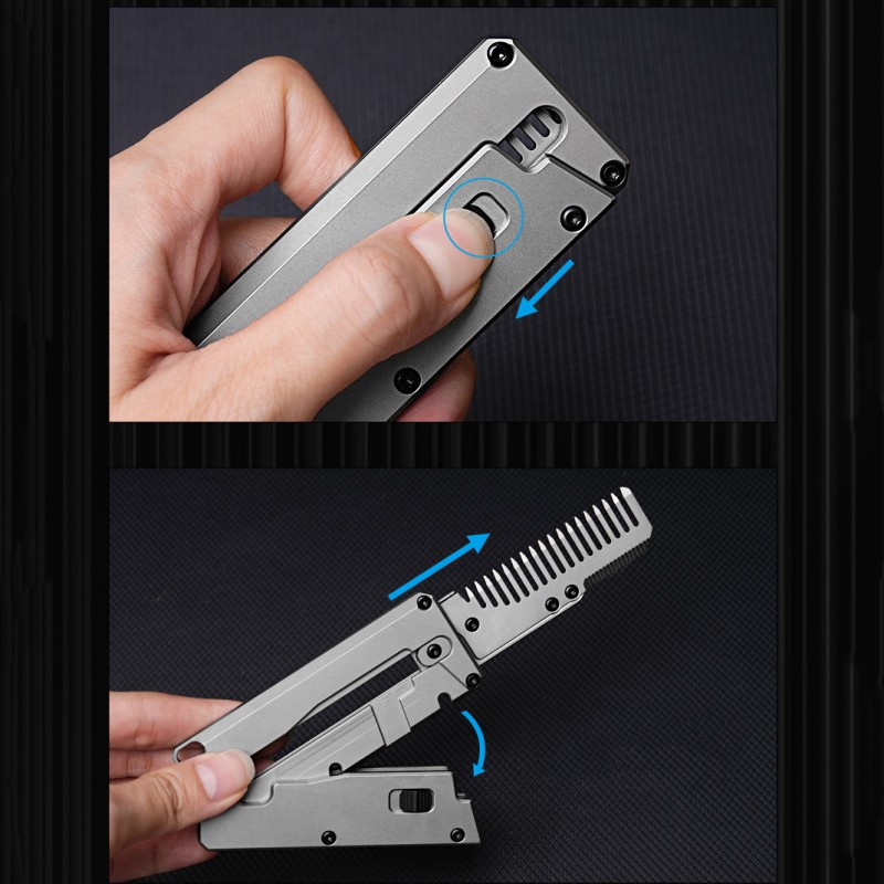 Складная расческа из титановог – обзор и цена Comb Pocket Titanium