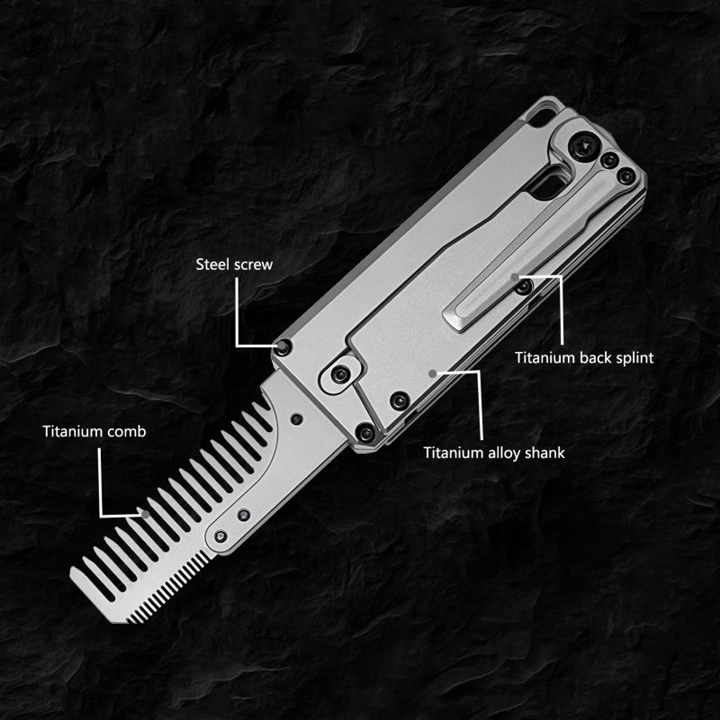 Складная расческа из титановог – обзор и цена Comb Pocket Titanium